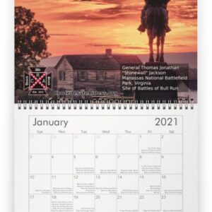 CRA 2021 Monuments and Generals Calendar